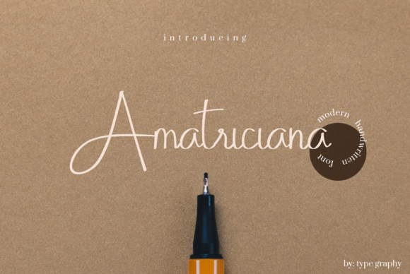 Amatriciana Font for Small Business Branding