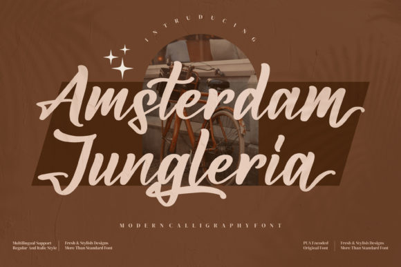 Amsterdam Jungleria: A Vintage Script Font for Editorial Grace
