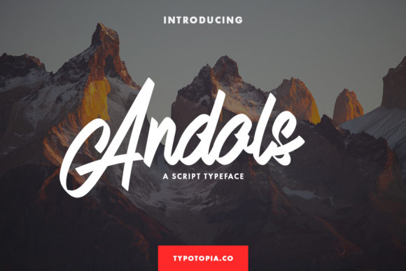 Andals: A Cursive Script Font for Elegant Brand Identity