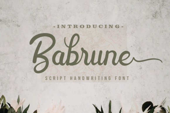 Babrune: A Romantic Script Handwritten Font for Digital Design
