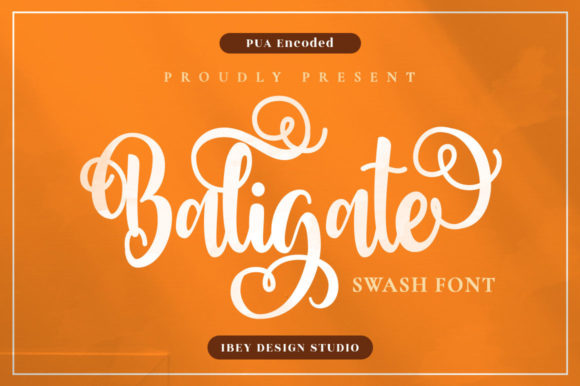 Baligate: Elegant Script Handwritten Font for Designers