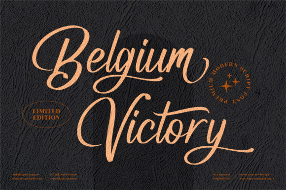 Belgium Victory: Elegant Script Handwritten Font