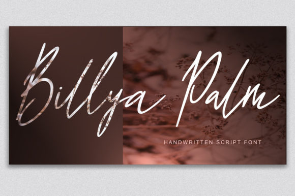 Billya Palm Script Font for Playful Brand Campaigns