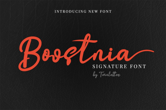 Boostnia: A Chic Script Font for Elegant Brand Identity