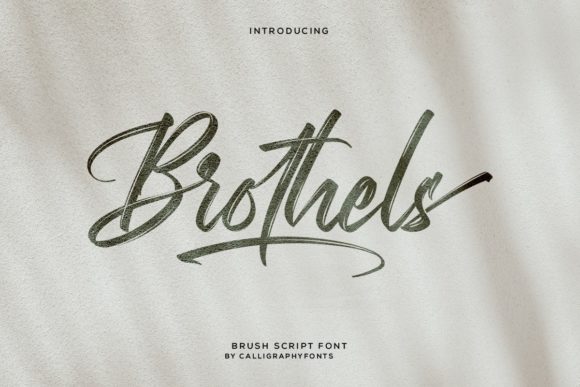 Brothels Script Font for Elegant Campaign Design