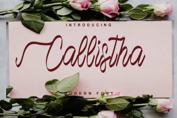 Callistha: A Refined Script Handwritten Font for Elegant Branding