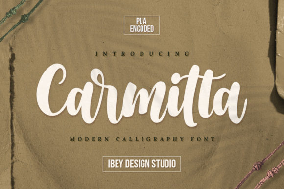 Carmitta Script Font for Small Business Branding