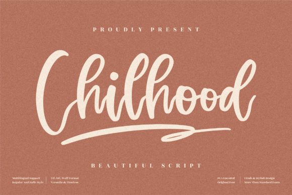 Chilhood Script Font for Whimsical Brand Identity