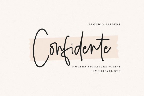 Confidente Signature: A Playful Script Font for Creative Publishing