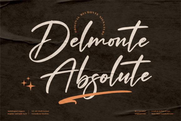 Delmonte Absolute: A Stylish Script Font for Handmade Creators