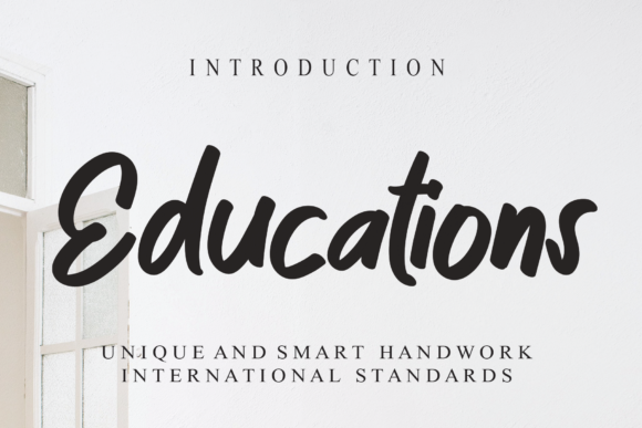 Educations Script Handwritten Font for Brand Personality