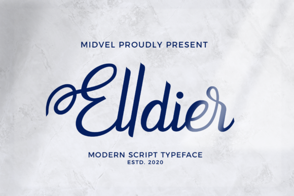 Elldier: A Vintage Script Font for Thoughtful Editorial Design