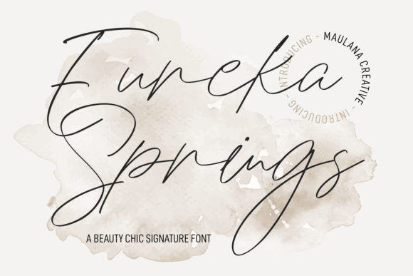 Eureka Spring Script Font for Creative Digital Design