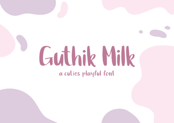 Guthik Milk Script Font for Elegant Handmade Brands