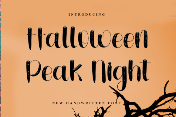 Halloween Peak Night Font for Playful, Memorable Branding