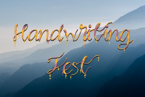 Handwriting Test Font for Creative Digital Branding