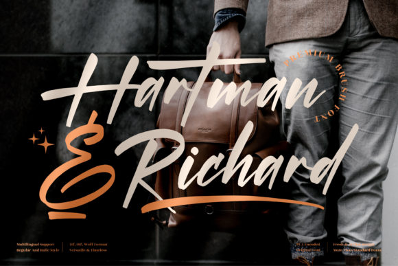 Hartman Richard: Elegant Script Handwritten Font for Premium Design
