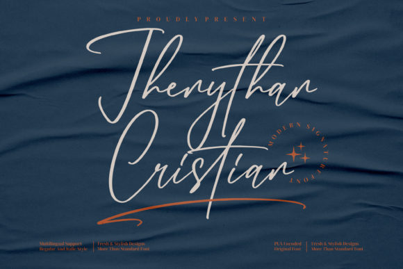 Jhenythan Cristian Font: A Thin Script Typeface for Elegant Branding