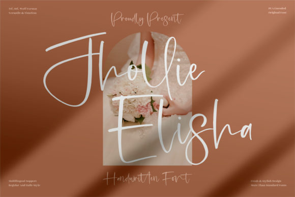 Jhollie Elisha: Elegant Script Font for Handmade Creators