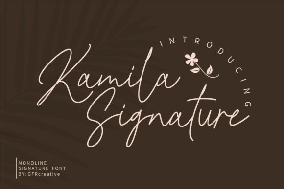 Kamila Signature Font for Creative Campaigns