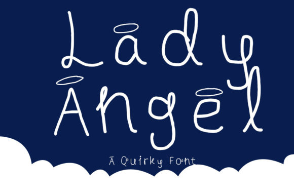 Lady Angel Script Handwritten Font for Makers