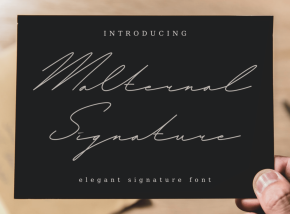 Malternal Signature: A Classy Script Handwritten Font for Modern Branding