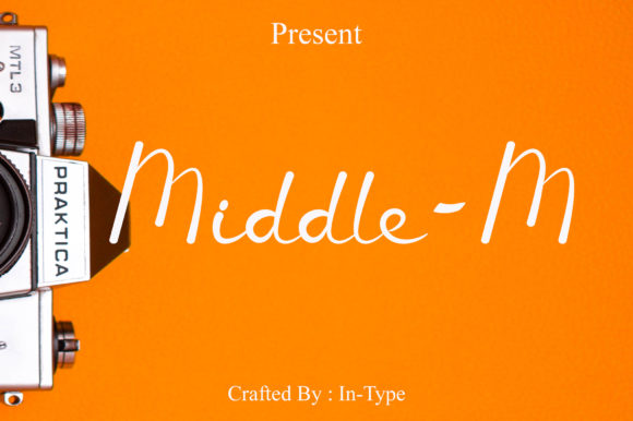 Middle-M Script Font for Creative Digital Branding