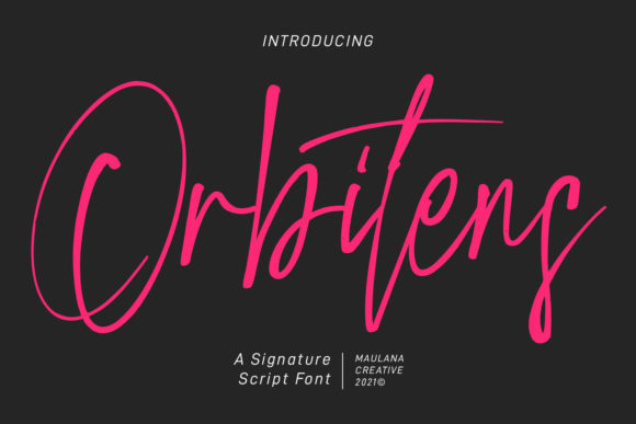 Orbitens: A Stylish Script Font for Elegant Digital Branding