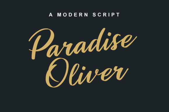 Paradise Oliver: A Playful Script Font for Editorial Design