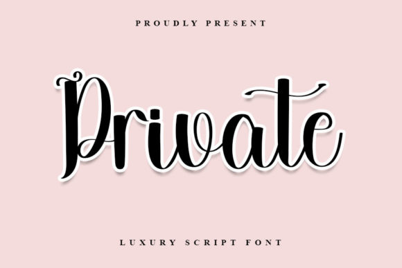 Private: A Sweet Whimsical Script Font for Editorial Charm
