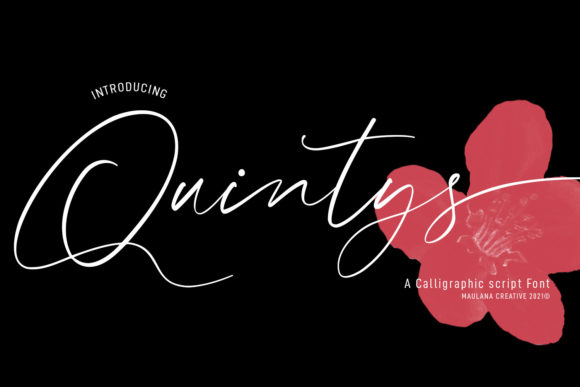 Quintys: A Thin Lettered Script Font for Elegant Digital Branding