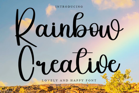 Rainbow Creative Script Handwritten Font for Editorial Charm