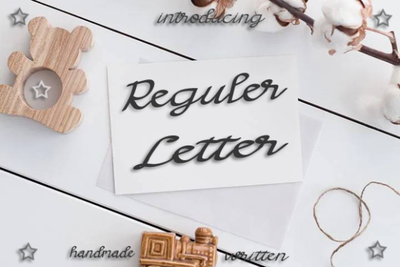 Reguler Letter Script Font for Handmade Branding