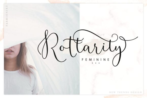 Rottarity: A Refined Script Font for Elegant Branding