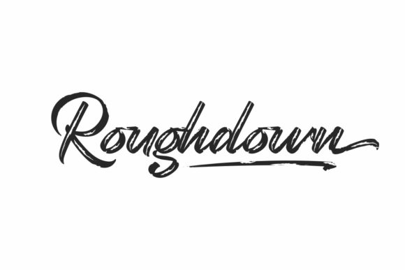 Roughdown Script Font for Elegant Editorial Design