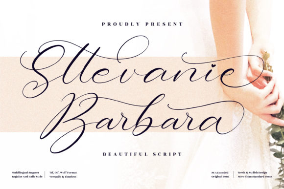 Sttevanie Barbara Script Font for Elegant Handmade Products