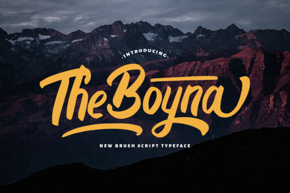 The Boyna: A Vintage Script Font for Editorial Identity
