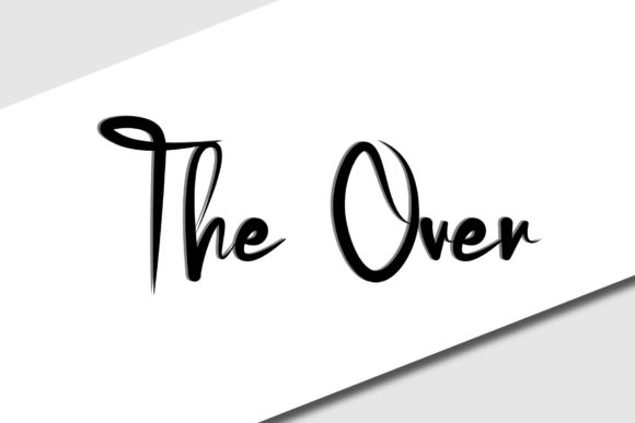 The over Script Handwritten Font for Modern Web Design
