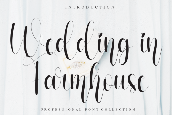 Wedding in Farmhouse Script Font for Elegant Branding